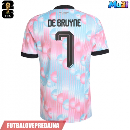 Lacne Muži Futbalové dres Belgicko Kevin De Bruyne #7 MS 2026 Krátky Rukáv - Preč
